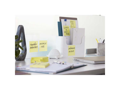 Post-it Super Sticky 76x76mm Canarygul 12 stk (654)