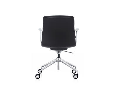 Mødestil Ventus Morgan lav, Sort PU/chrome stel