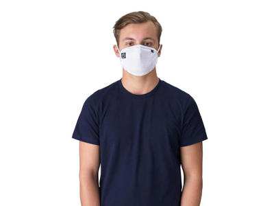 Mundbind organic fairtrade cotten hvid 3 lags