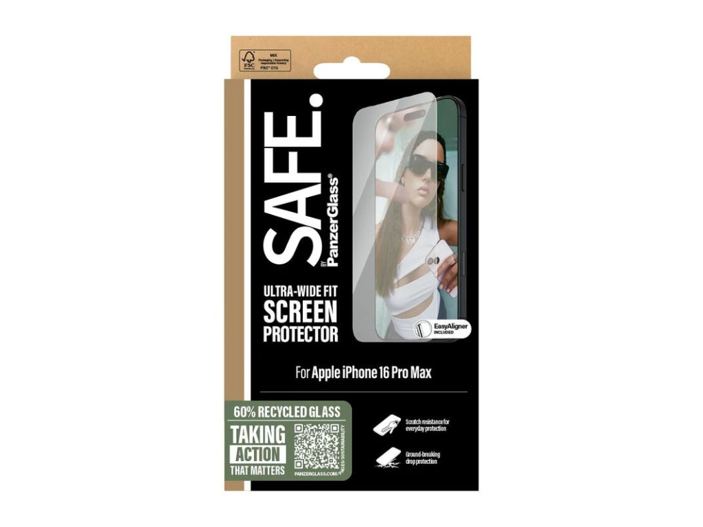 Skærmbeskyttelse til iPhone 16 Pro Max Ultra-Wide fit