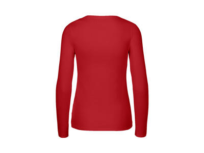 Dame Langærmet T-shirt Neutral O81050 rød