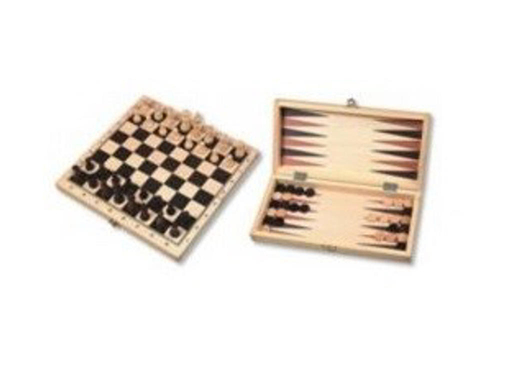 Skak og Backgammon kassette 30 mm felt