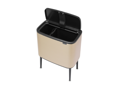 Brabantia affaldsspand med låg | Bo Touch Bin | 11 + 23 liter | Champagne