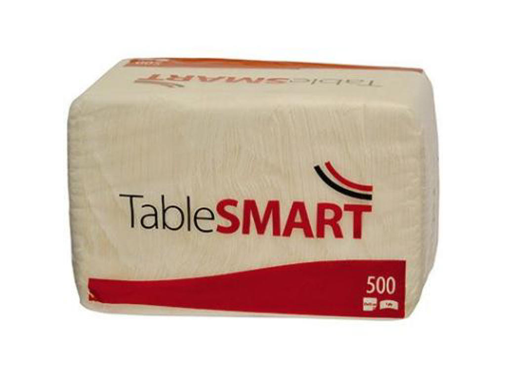 Servietter 33x33 cm 1-lags hvid 6x500 stk