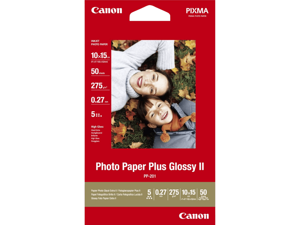 Fotopapir Canon 10x15 cm PP-201 glossy 50 ark