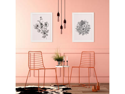 Chalkboard Woody hvid 40x60 cm Securit
